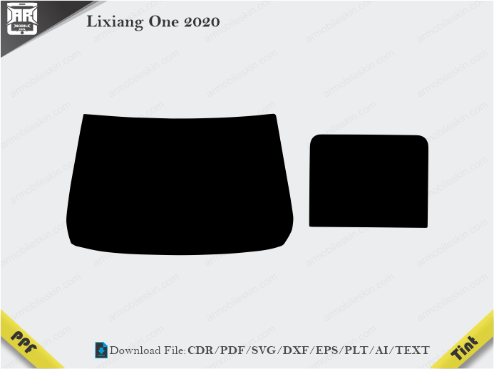 Lixiang One 2020 Tint Film Cutting Template