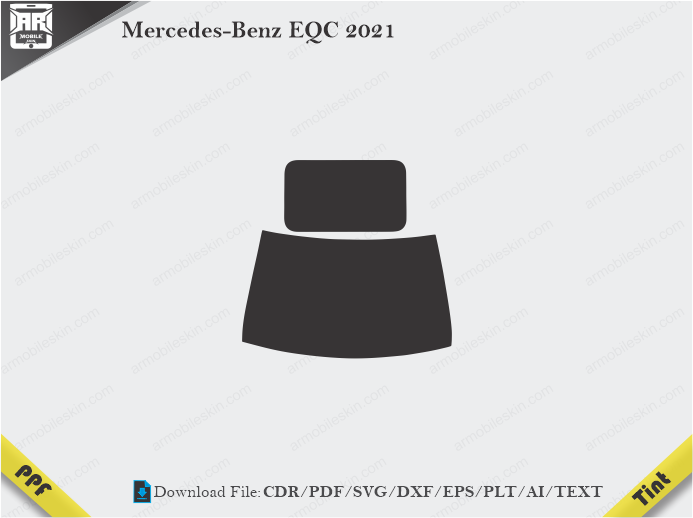 Mercedes-Benz EQC 2021 Tint Film Cutting Template