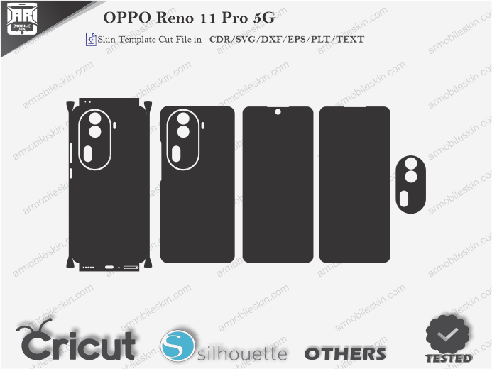 OPPO Reno 11 Pro 5G Skin Template Vector