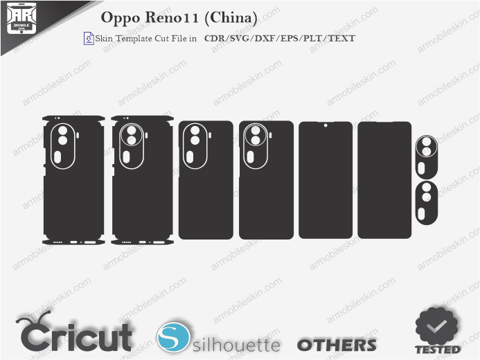 Oppo Reno11 (China) Skin Template Vector