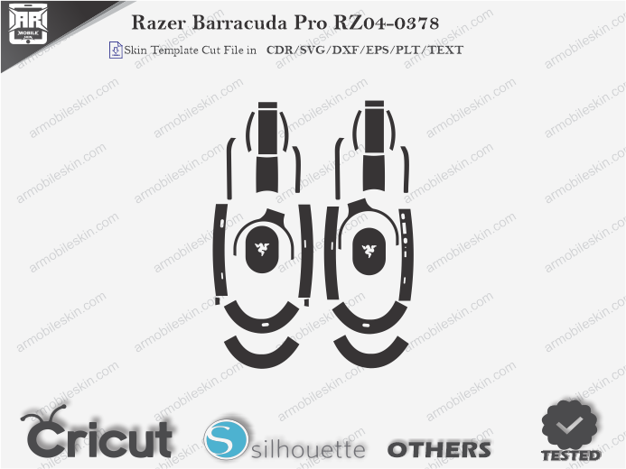 Razer Barracuda Pro RZ04-0378 Skin Template Vector