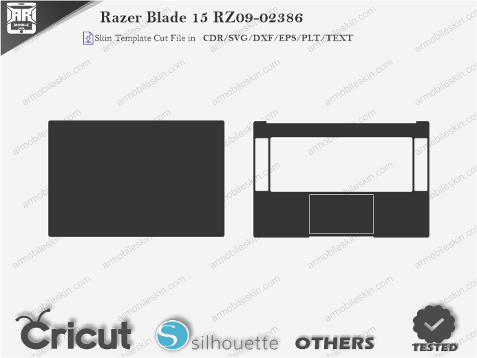 Razer Blade 15 RZ09-02386 Skin Template Vector