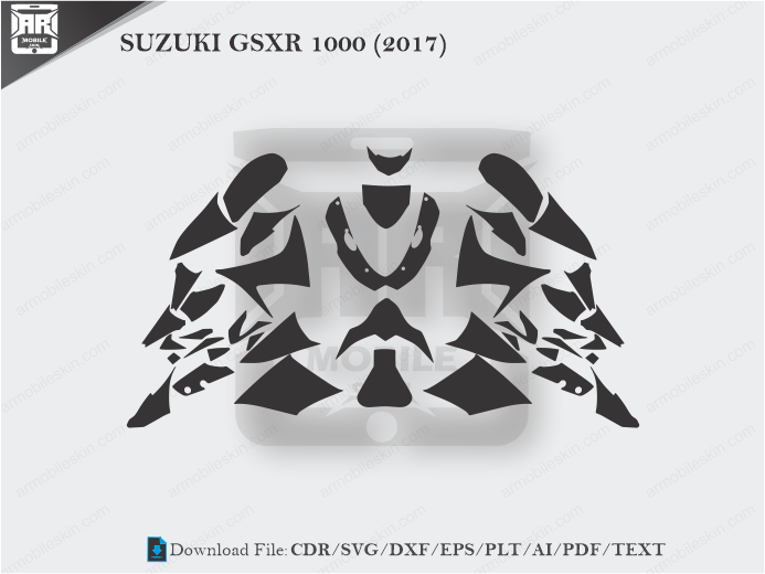 SUZUKI GSXR 1000 (2017) Wrap Skin Template