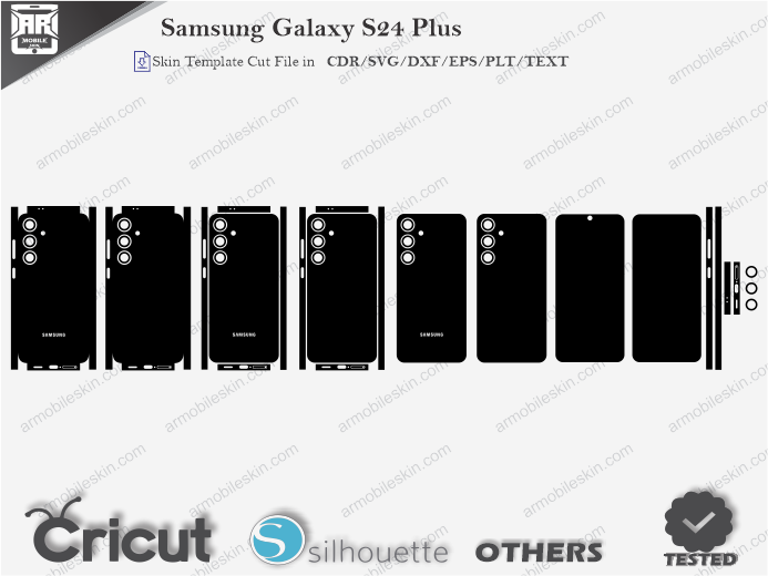 Samsung Galaxy S24 Plus Skin Template Vector