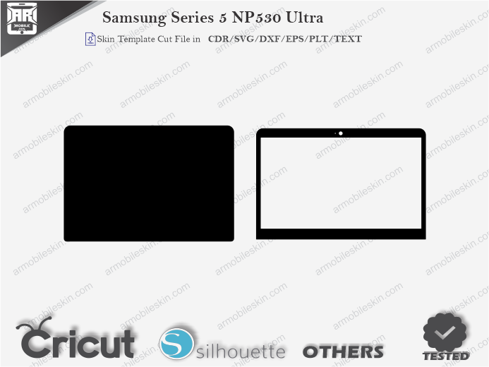 Samsung Series 5 NP530 Ultra Skin Template Vector