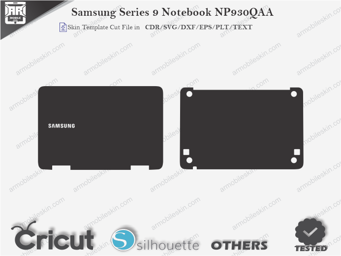 Samsung Series 9 Notebook NP930QAA Skin Template Vector