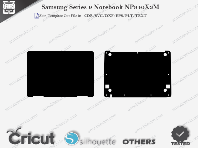 Samsung Series 9 Notebook NP940X3M Skin Template Vector