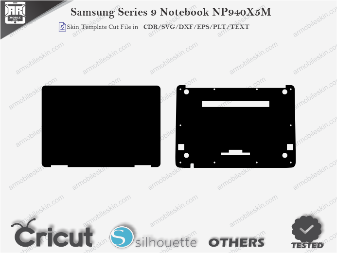 Samsung Series 9 Notebook NP940X5M Skin Template Vector