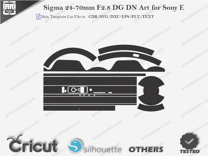 Sigma 24-70mm F2.8 DG DN Art for Sony E Skin Template Vector