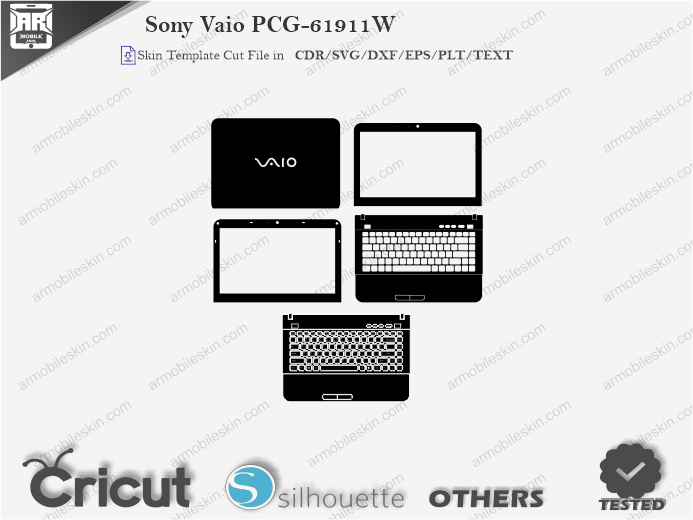 Sony Vaio PCG-61911W Skin Template Vector