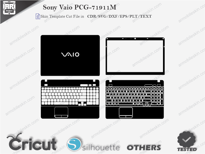 Sony Vaio PCG-71911M Skin Template Vector