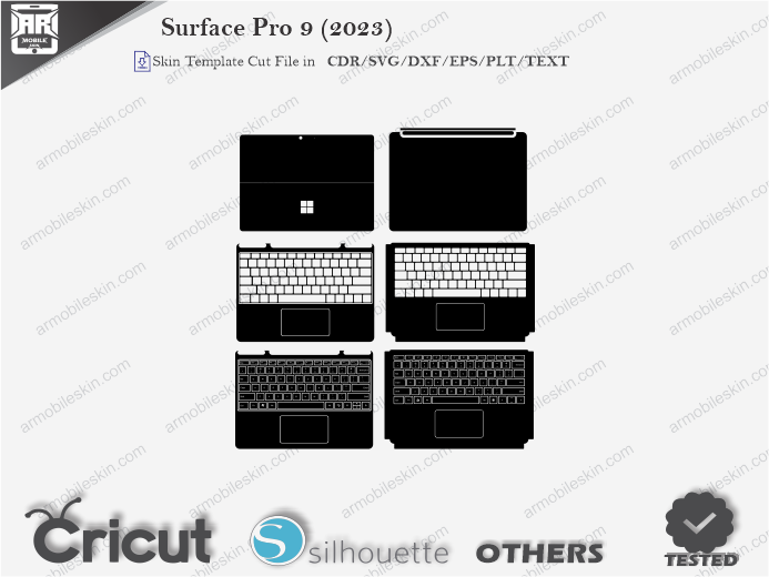 Surface Pro 9 (2023) Skin Template Vector