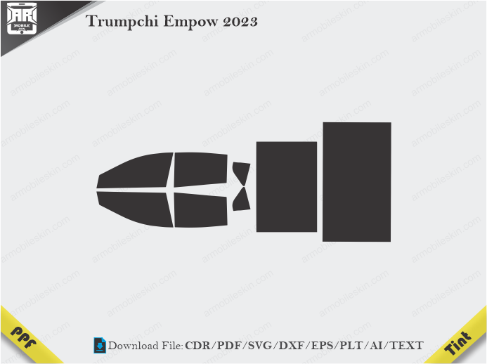Trumpchi Empow 2023 Tint Film Cutting Template