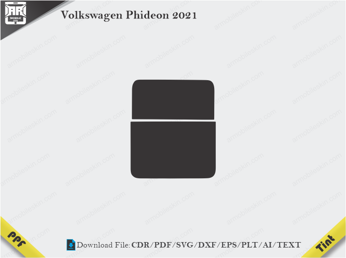 Volkswagen Phideon 2021 Tint Film Cutting Template