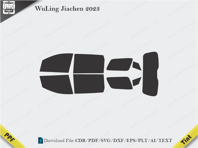 WuLing Jiachen (2023 - 2024) Tint Film Cutting Template