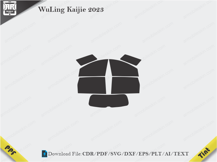 WuLing Kaijie (2023 - 2024) Tint Film Cutting Template