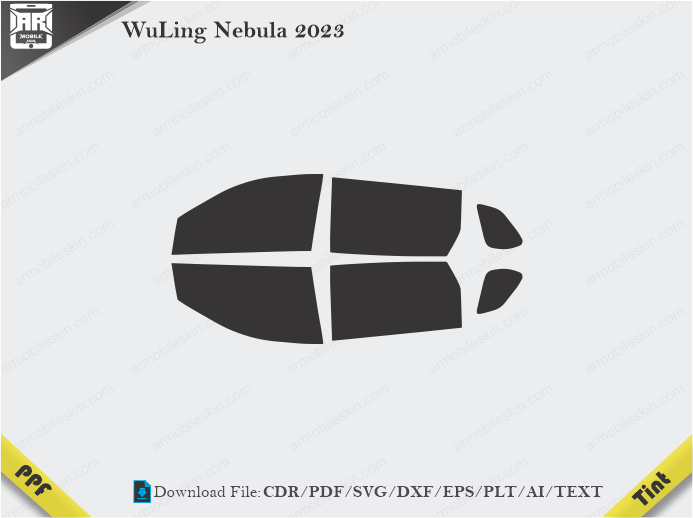 WuLing Nebula (2023 - 2024) Tint Film Cutting Template