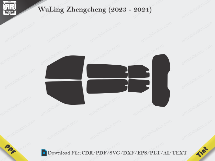WuLing Zhengcheng (2023 - 2024) Tint Film Cutting Template