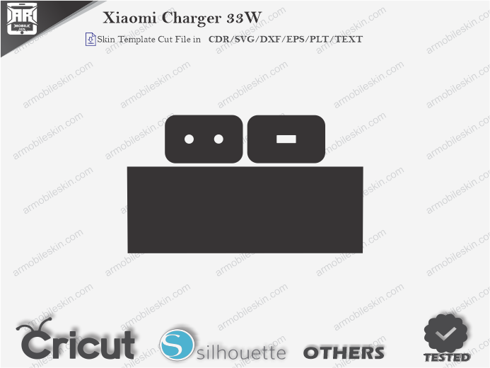 Xiaomi Charger 33W Skin Template Vector