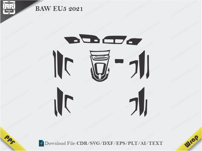 BAW EU5 2021 Car Interior PPF Template