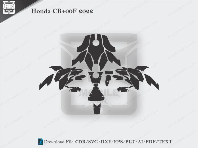 Honda CB400F 2022 Wrap Skin Template