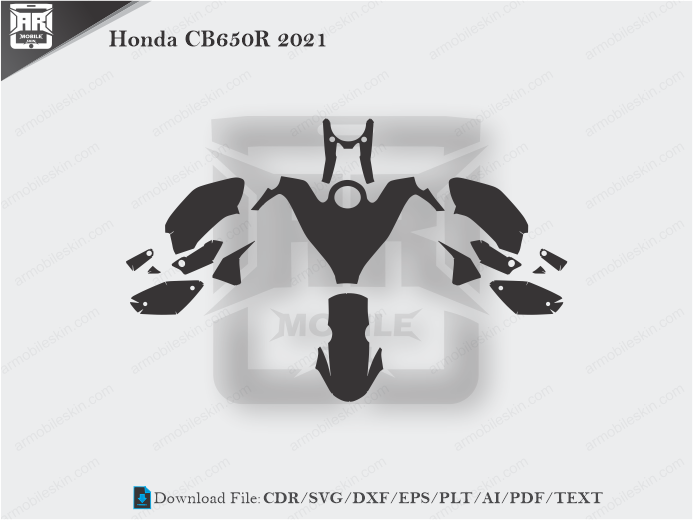 Honda CB650R 2021 Wrap Skin Template