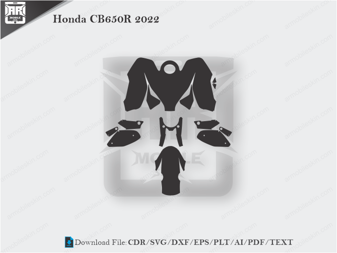 Honda CB650R 2022 Wrap Skin Template