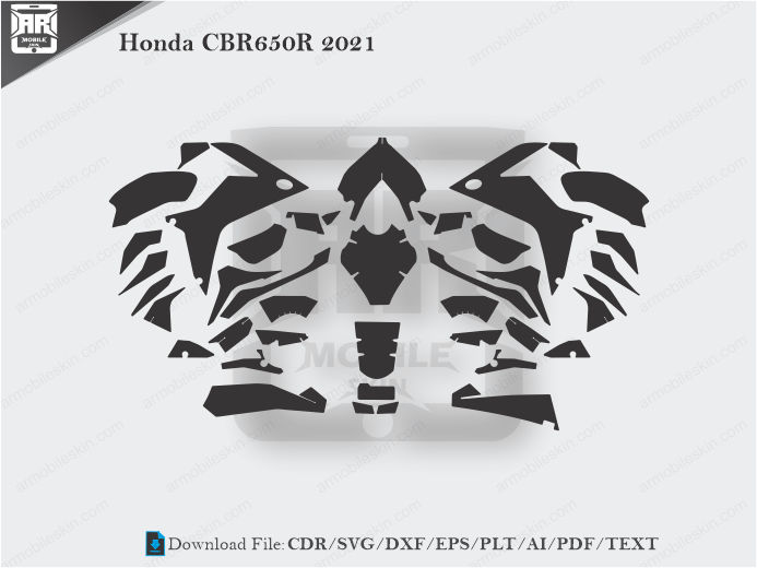 Honda CBR650R 2021 Wrap Skin Template