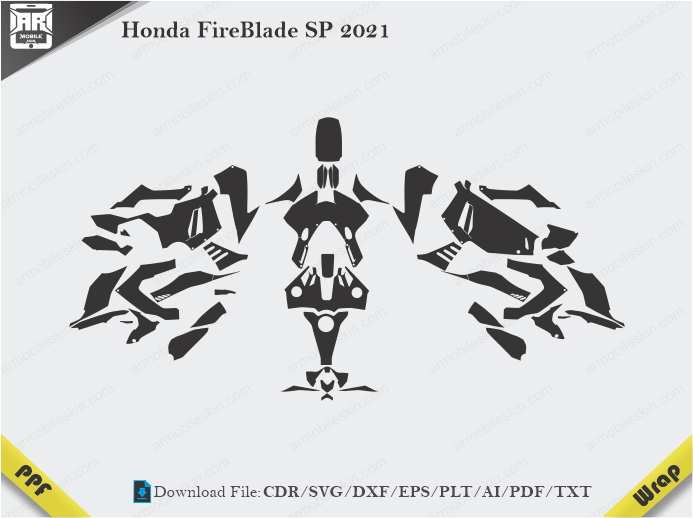 Honda FireBlade SP 2021 Wrap Skin Template