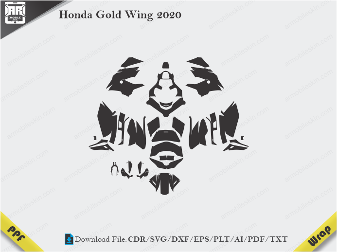 Honda Gold Wing 2020 Wrap Skin Template
