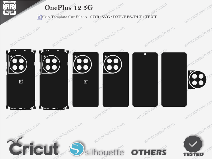 OnePlus 12 5G Skin Template Vector