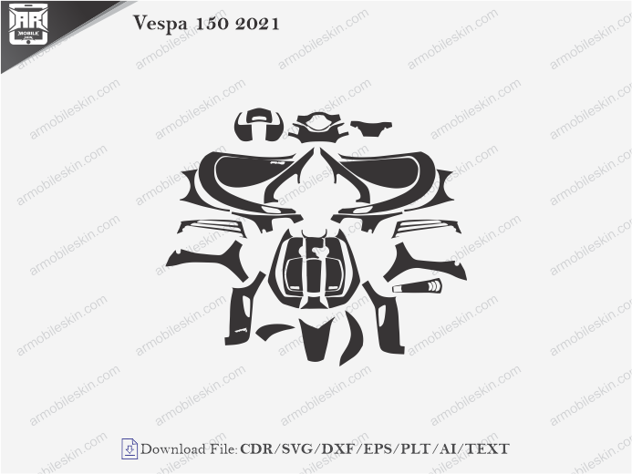 Vespa 150 2021 Wrap Skin Template
