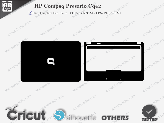 HP Compaq Presario CQ42 Skin Template Vector