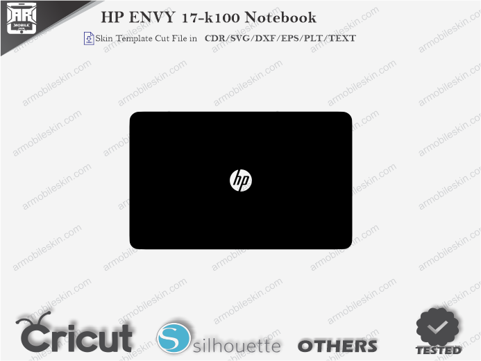 HP ENVY 17-k100 Notebook Skin Template Vector