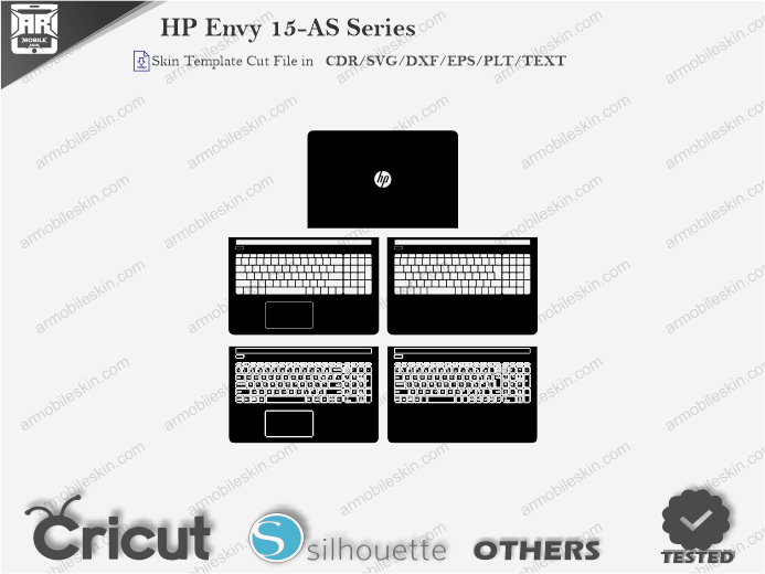 HP Envy 15-AS Series Skin Template Vector