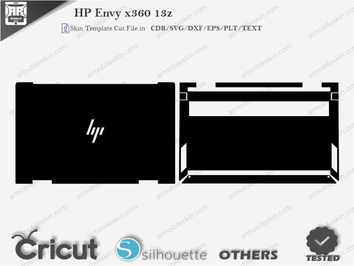 HP Envy x360 13z Skin Template Vector