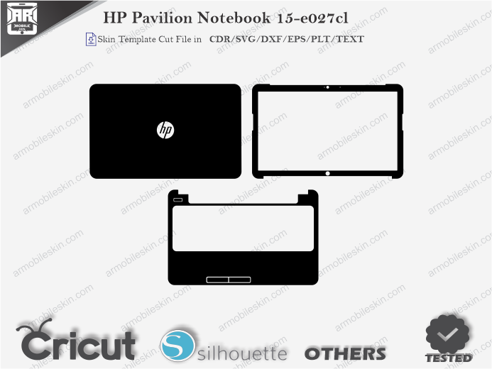 HP Pavilion Notebook 15-e027cl Skin Template Vector
