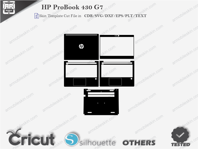 HP ProBook 430 G7 Skin Template Vector