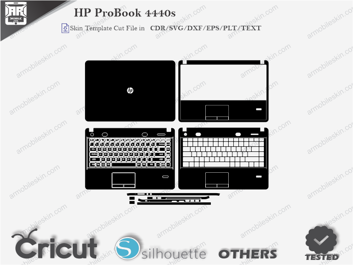 HP ProBook 4440s Skin Template Vector
