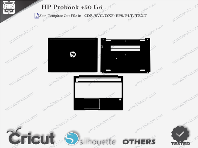 HP Probook 450 G6 Skin Template Vector