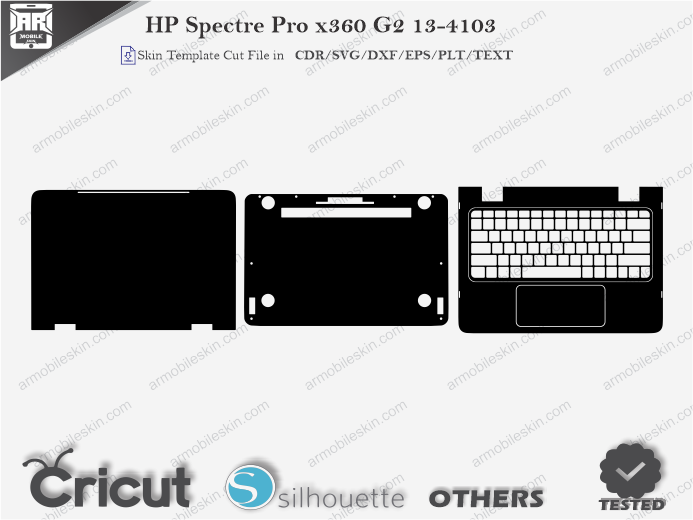 HP Spectre Pro x360 G2 13-4103 Skin Template Vector