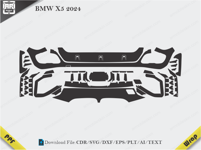 BMW X5 2024 Car PPF Template