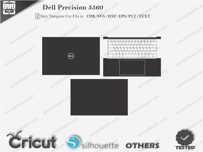 Dell Precision 5560 Skin Template Vector