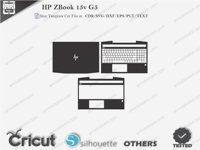 HP ZBook 15v G5 Skin Template Vector