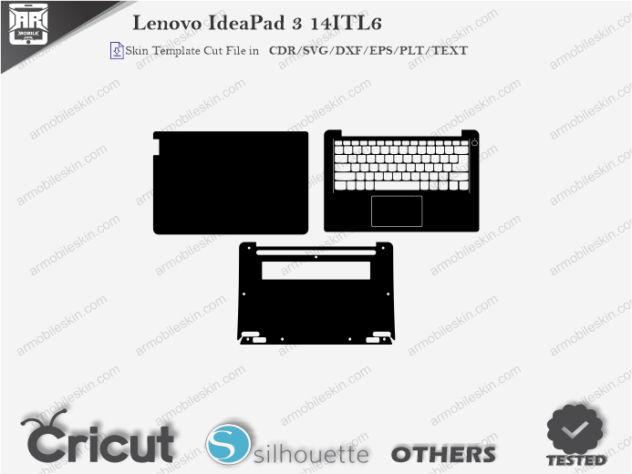 Lenovo IdeaPad 3 14ITL6 Skin Template Vector
