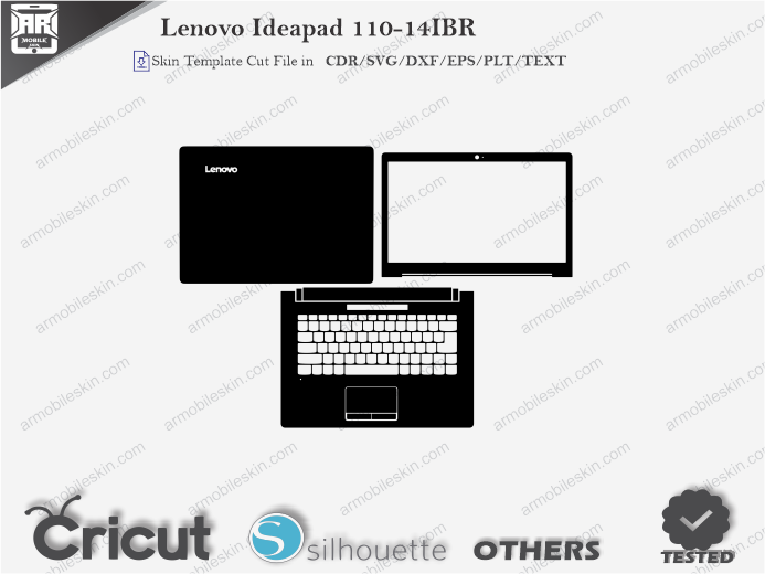 Lenovo Ideapad 110-14IBR Skin Template Vector