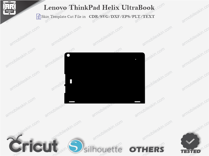 Lenovo ThinkPad Helix UltraBook Skin Template Vector