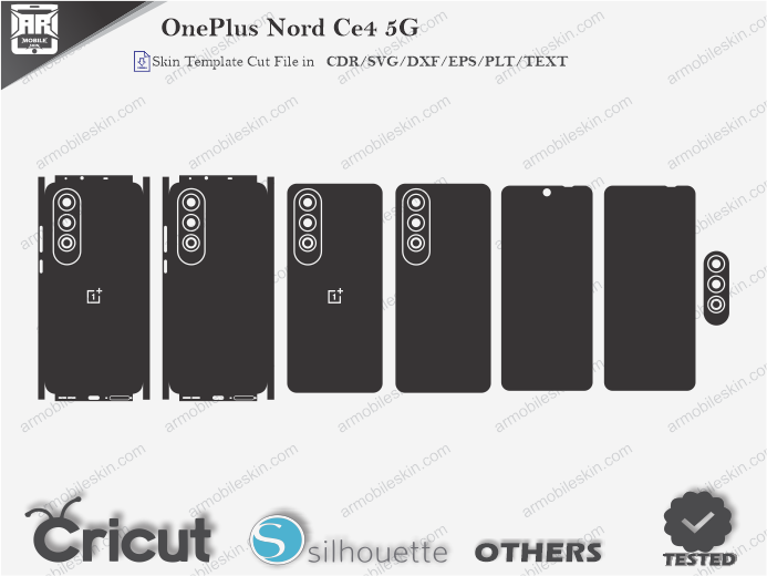 OnePlus Nord Ce4 5G Skin Template Vector