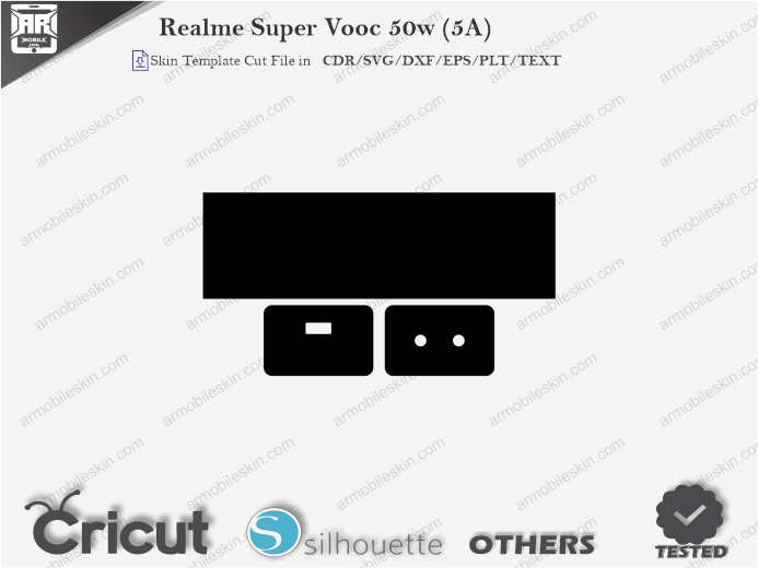 Realme Super Vooc 50w (5A) Charger Skin Template Vector