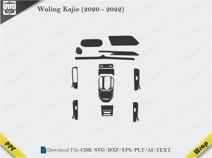 Wuling Kajie (2020 - 2022) Car Interior PPF Template